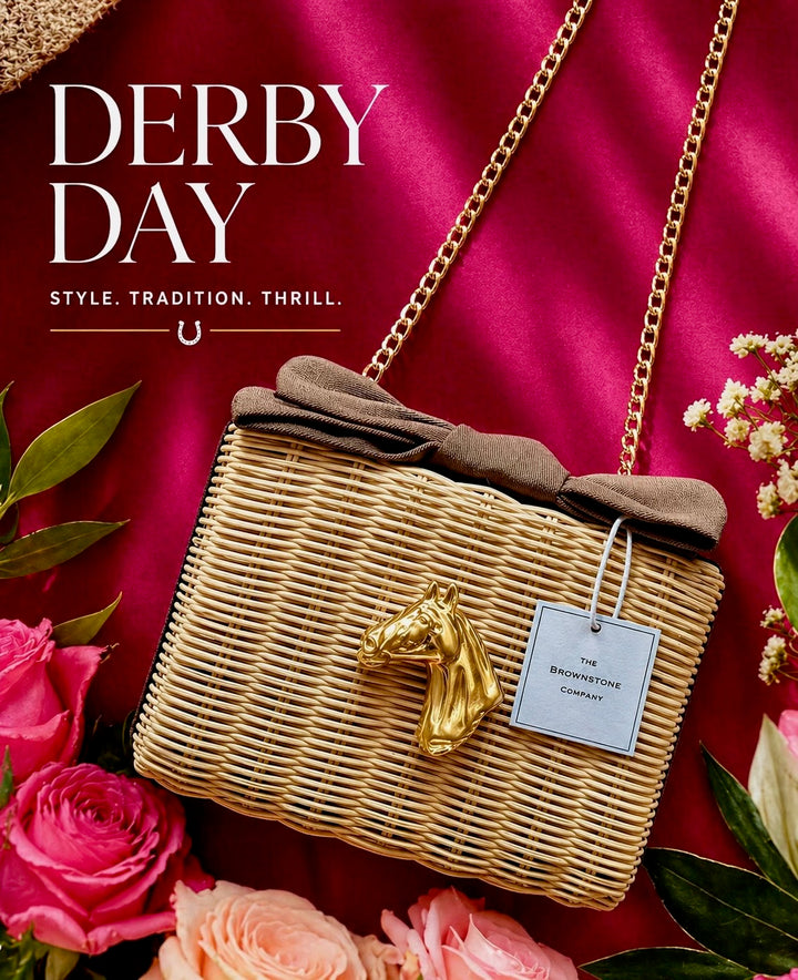 Derby Bow Clutch - Brown