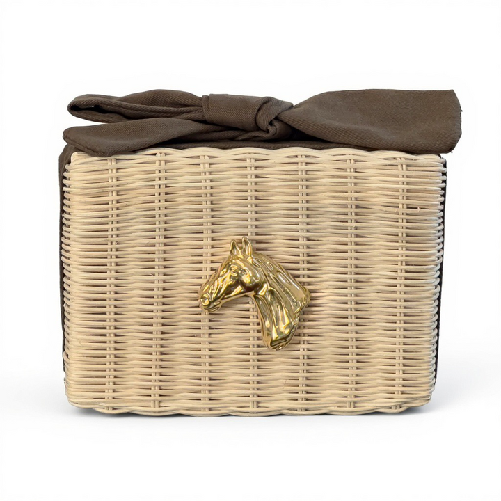 Derby Bow Clutch - Brown