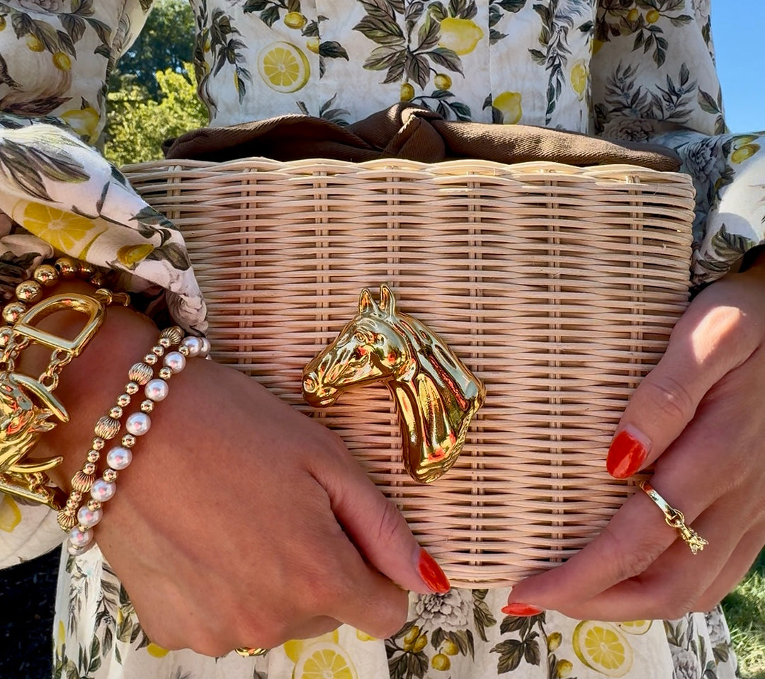 Derby Bow Clutch - Brown